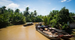 湄公河三角洲的美麗風景